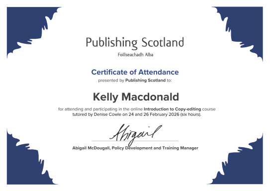 Publishing Scotland: Introduction to Copy-editing
